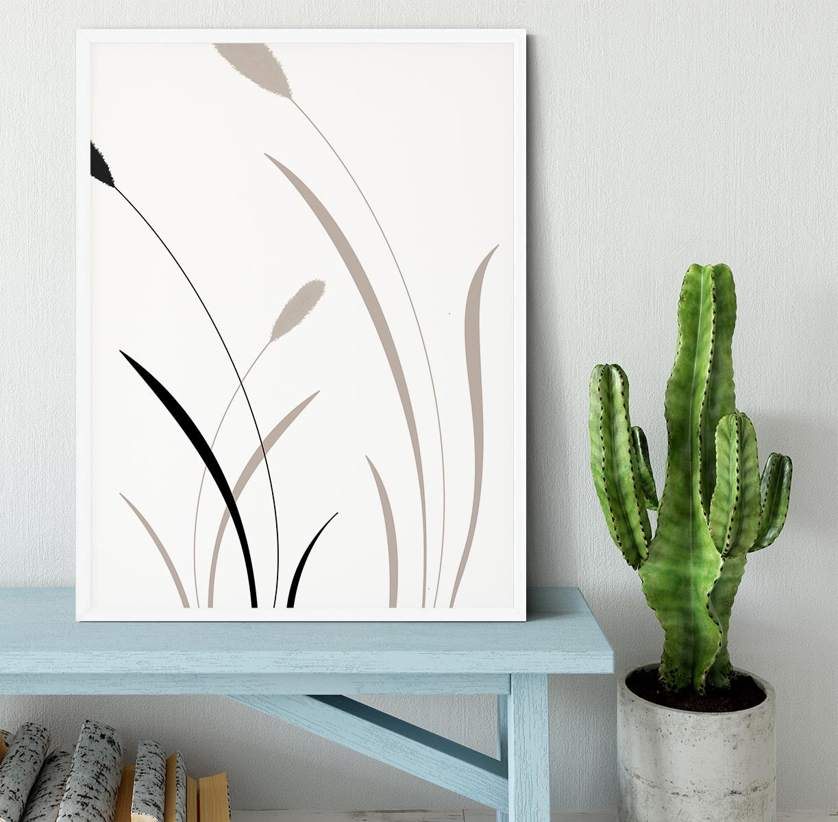 Bunny Grass 02 Framed Print - Canvas Art Rocks -6