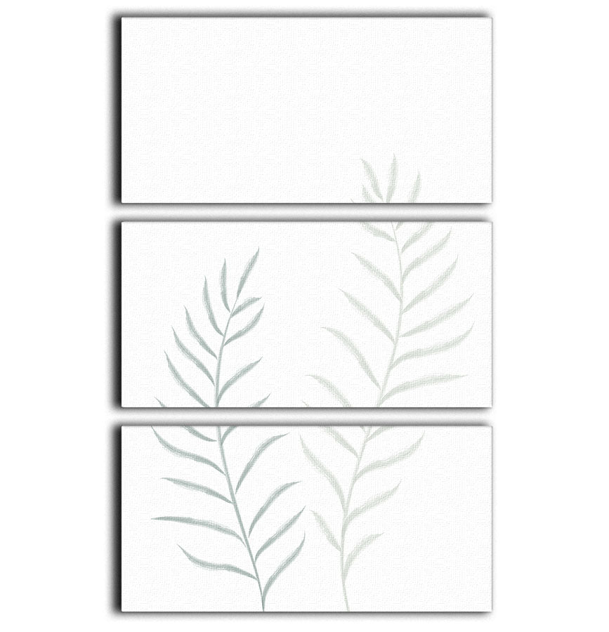 Pale Plants 3 Split Panel Canvas Print - Canvas Art Rocks - 1