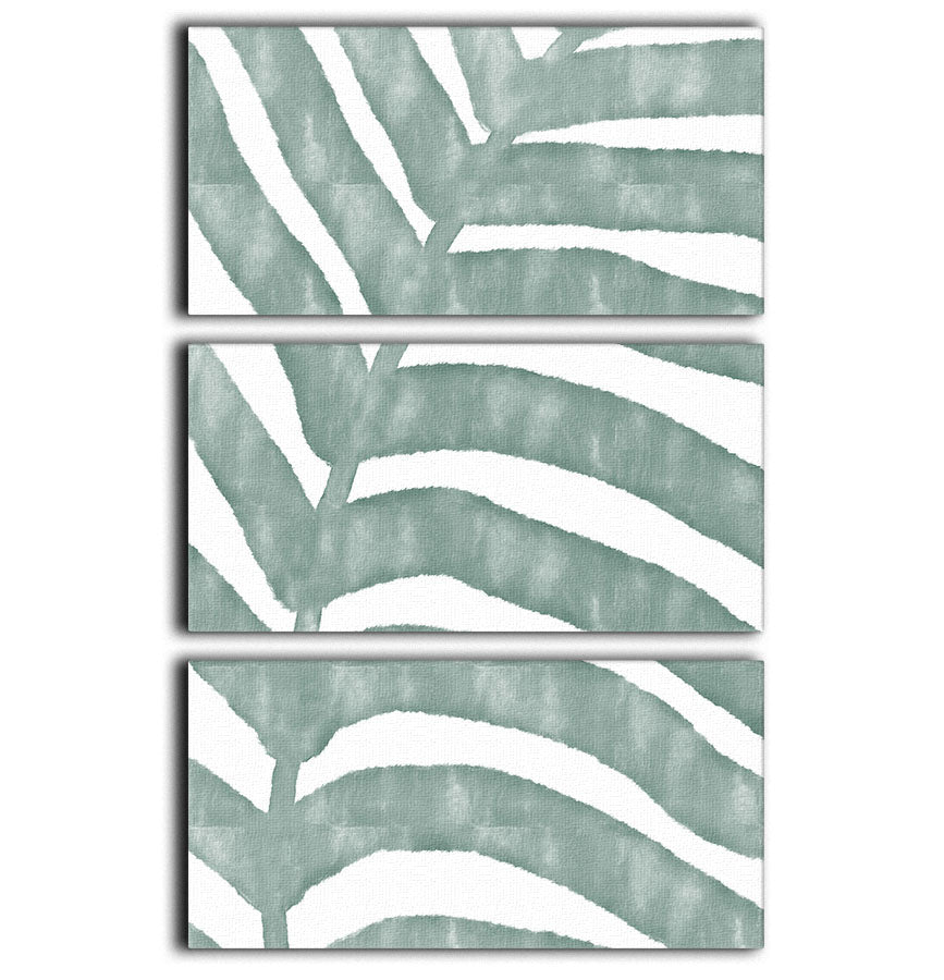 Palm Stripes 3 Split Panel Canvas Print - Canvas Art Rocks - 1