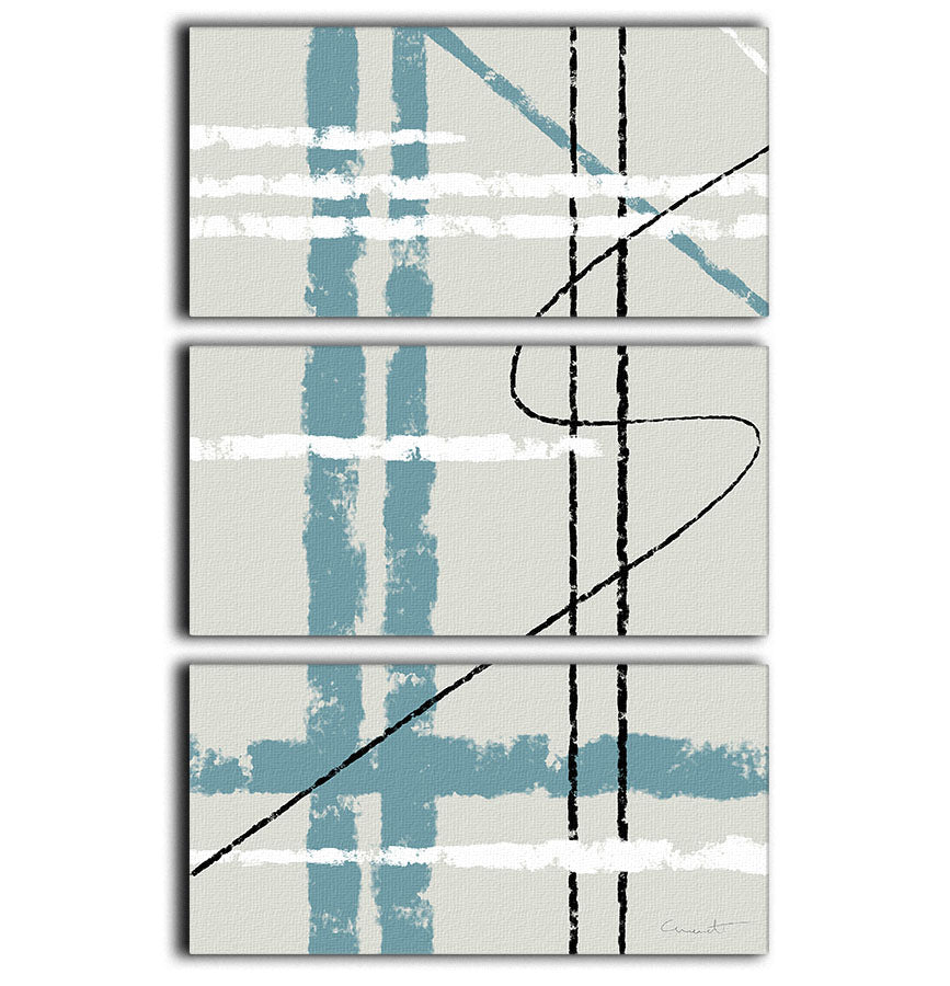 Messy Lines 3 Split Panel Canvas Print - 1x - 1