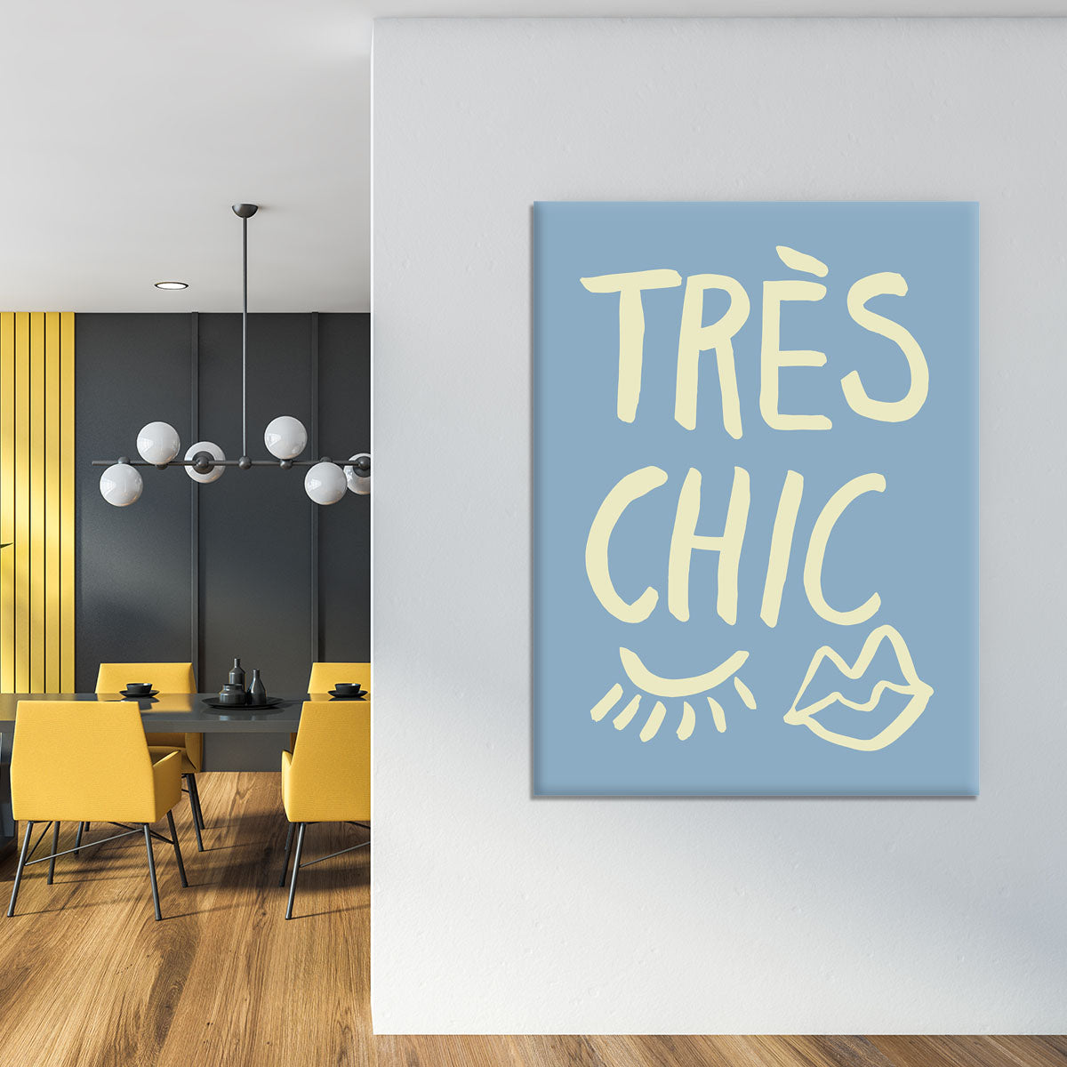 TrAus Chic Blue Canvas Print or Poster - Canvas Art Rocks - 4