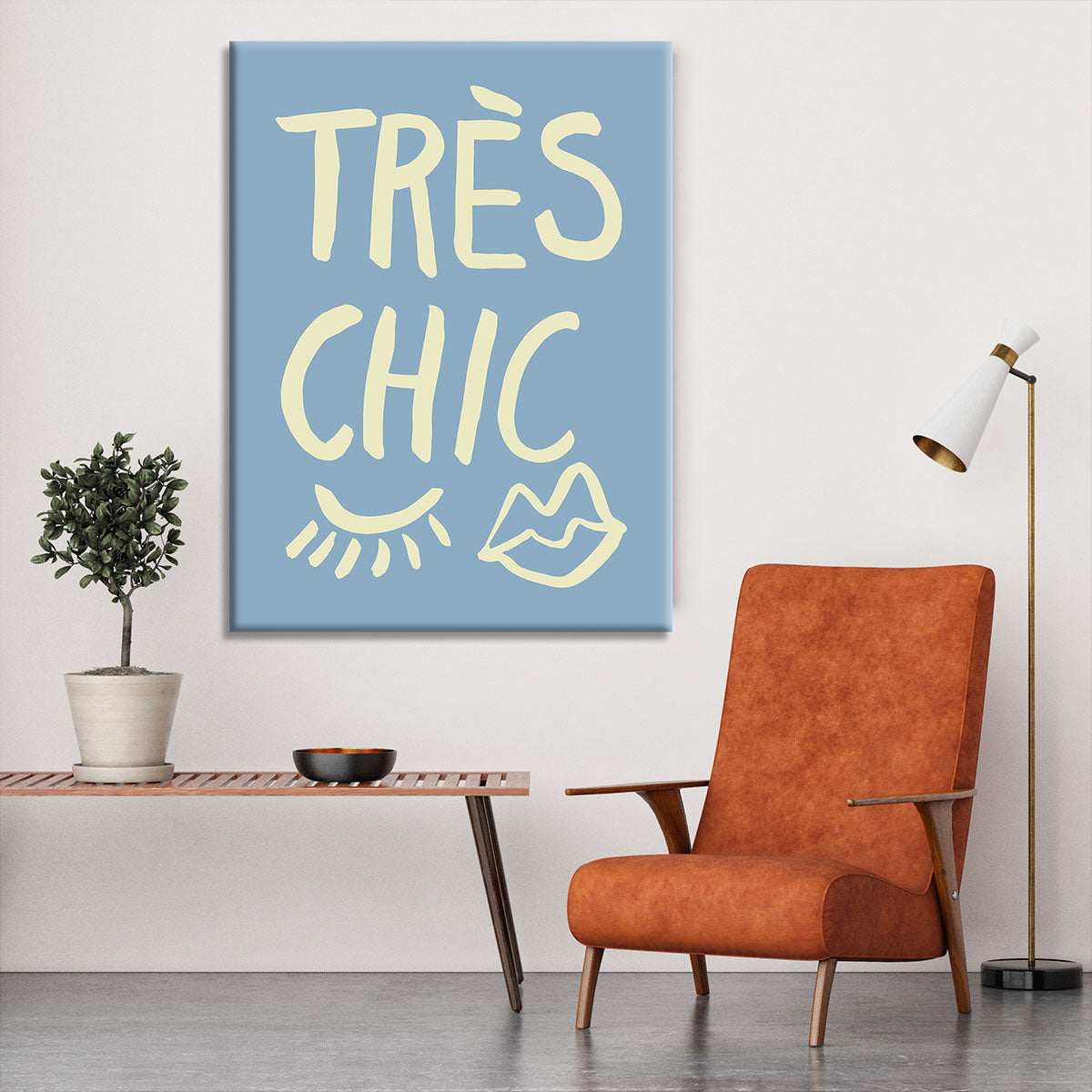 TrAus Chic Blue Canvas Print or Poster - Canvas Art Rocks - 6