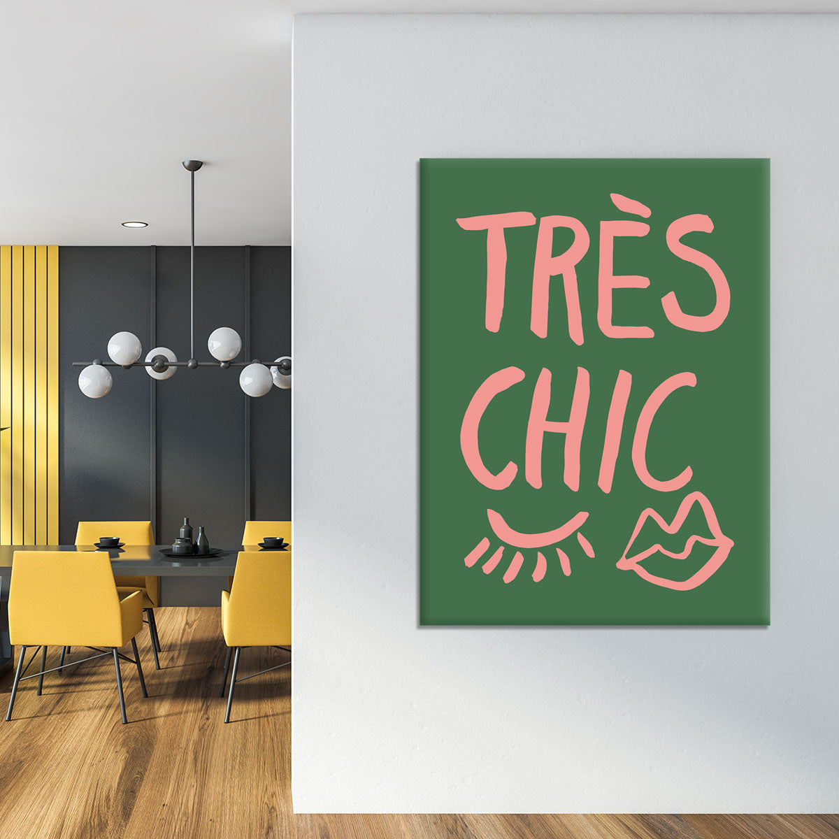 TrAus Chic Green Canvas Print or Poster - Canvas Art Rocks - 4