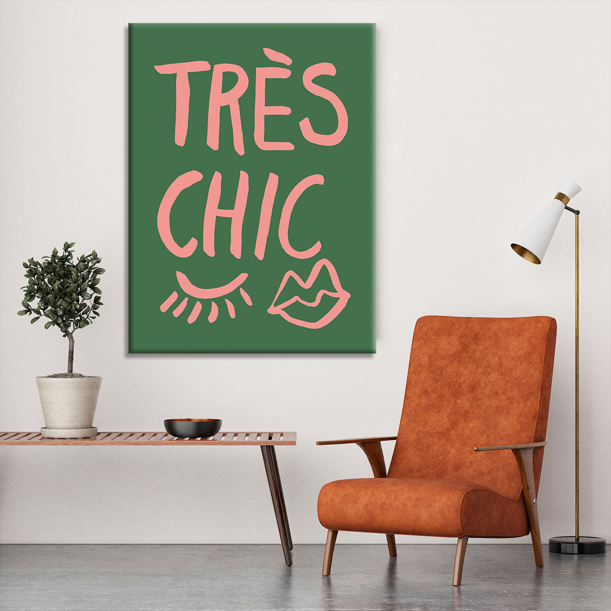 TrAus Chic Green Canvas Print or Poster - Canvas Art Rocks - 6