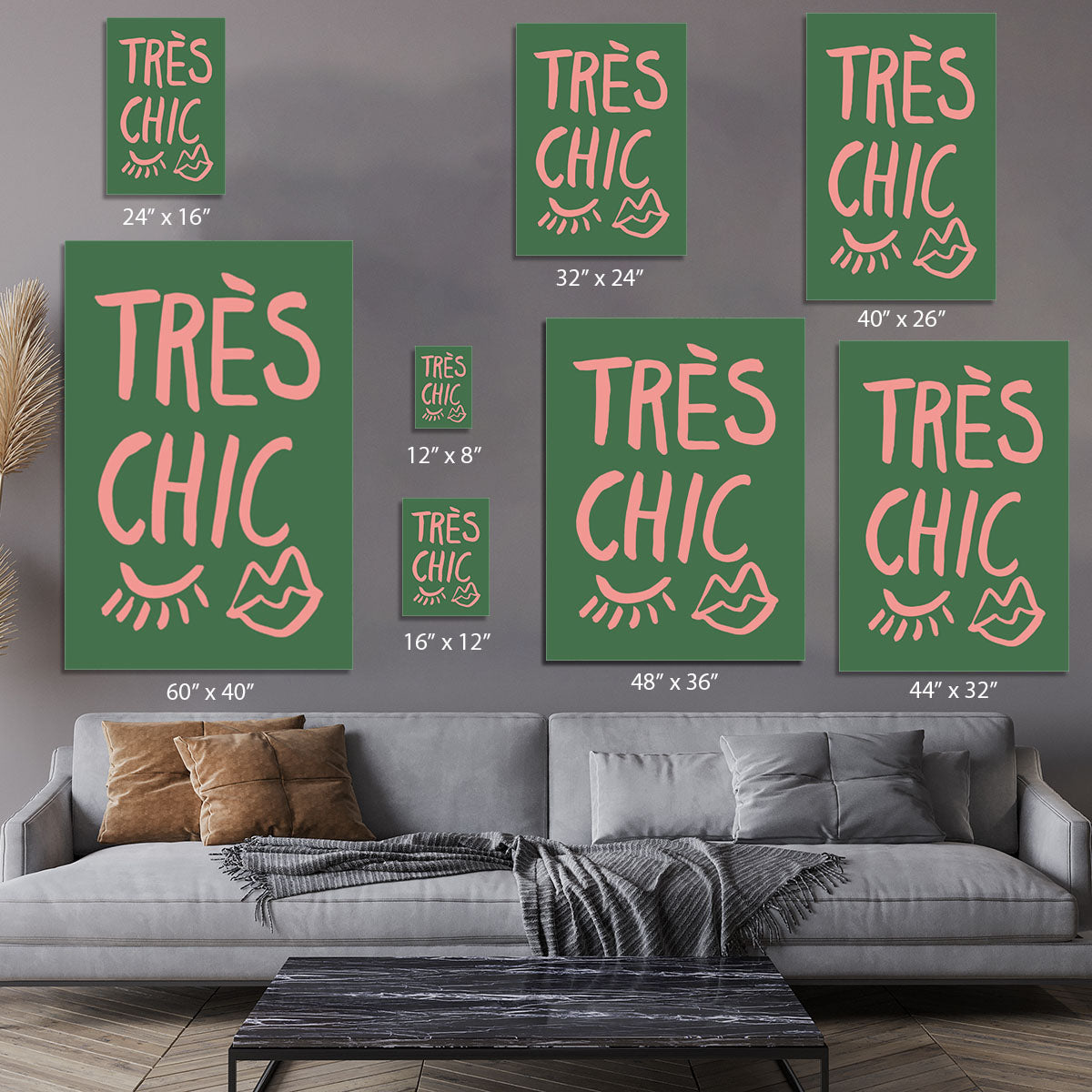 TrAus Chic Green Canvas Print or Poster - Canvas Art Rocks - 7