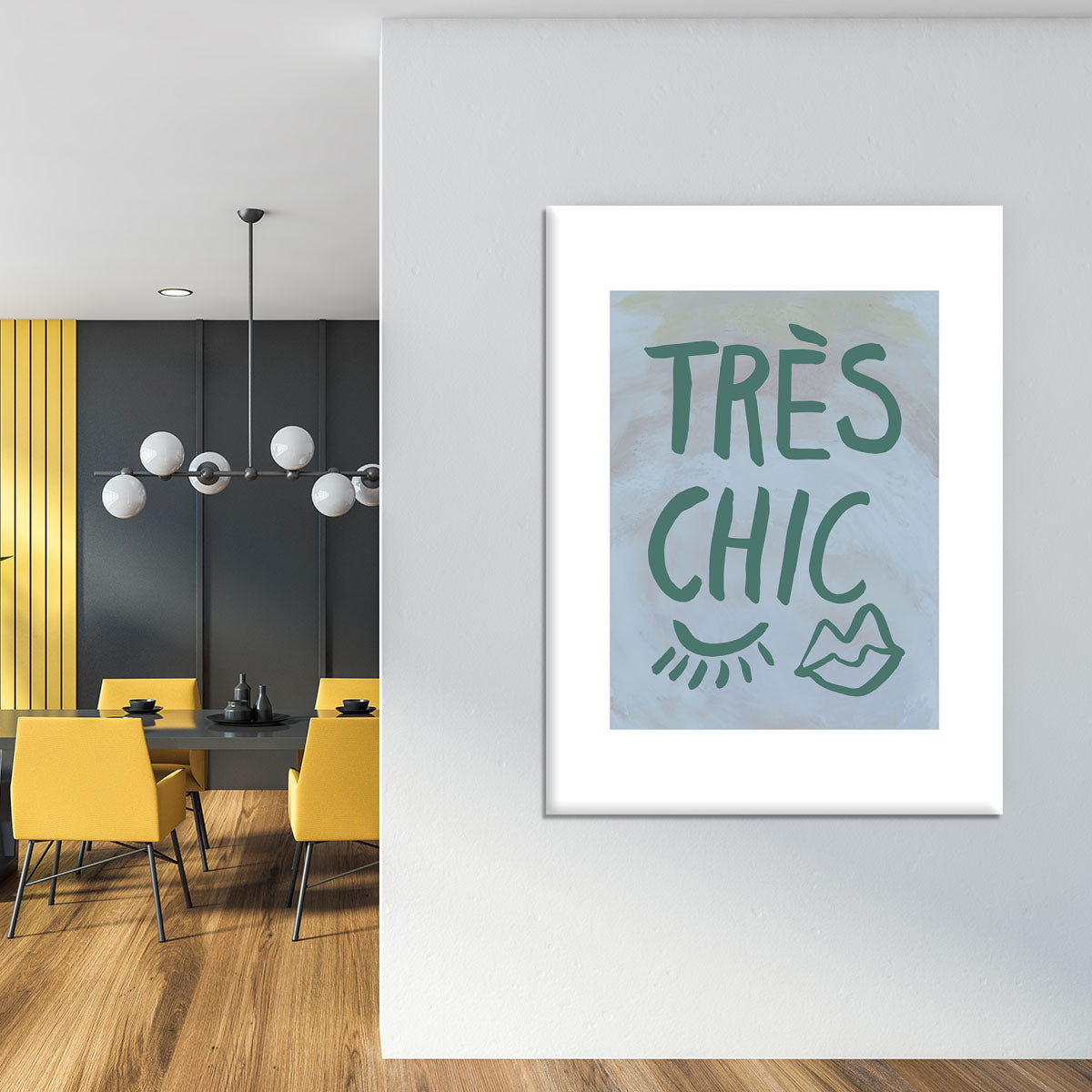 TrAus Chic Blue Frame Canvas Print or Poster - Canvas Art Rocks - 4