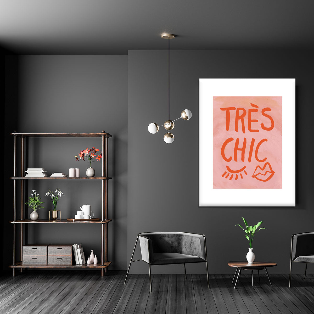 TrAus Chic Pink Frame Canvas Print or Poster - Canvas Art Rocks - 5