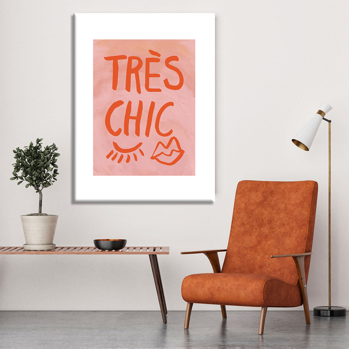 TrAus Chic Pink Frame Canvas Print or Poster - Canvas Art Rocks - 6