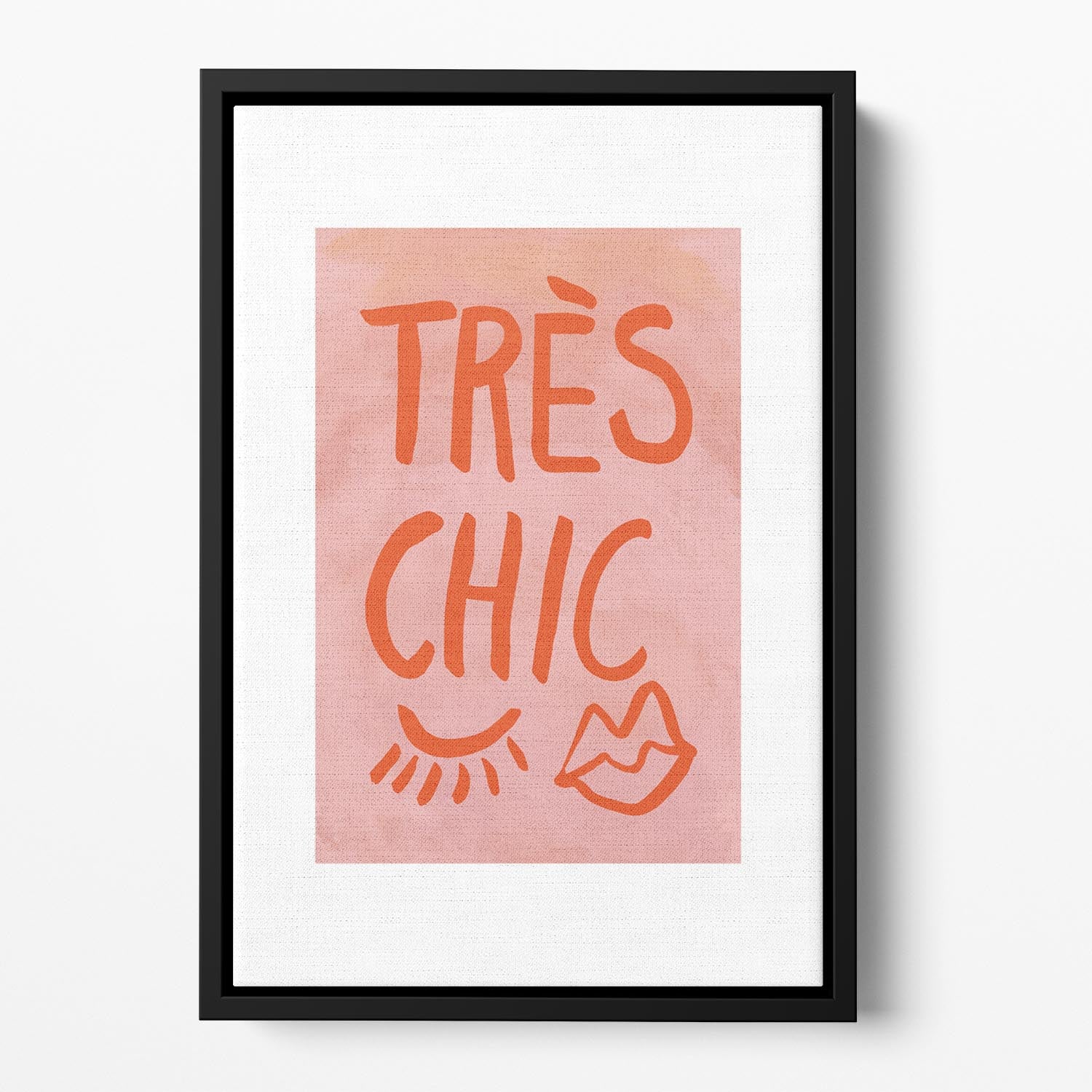 TrAus Chic Pink Frame Floating Framed Canvas - Canvas Art Rocks - 2