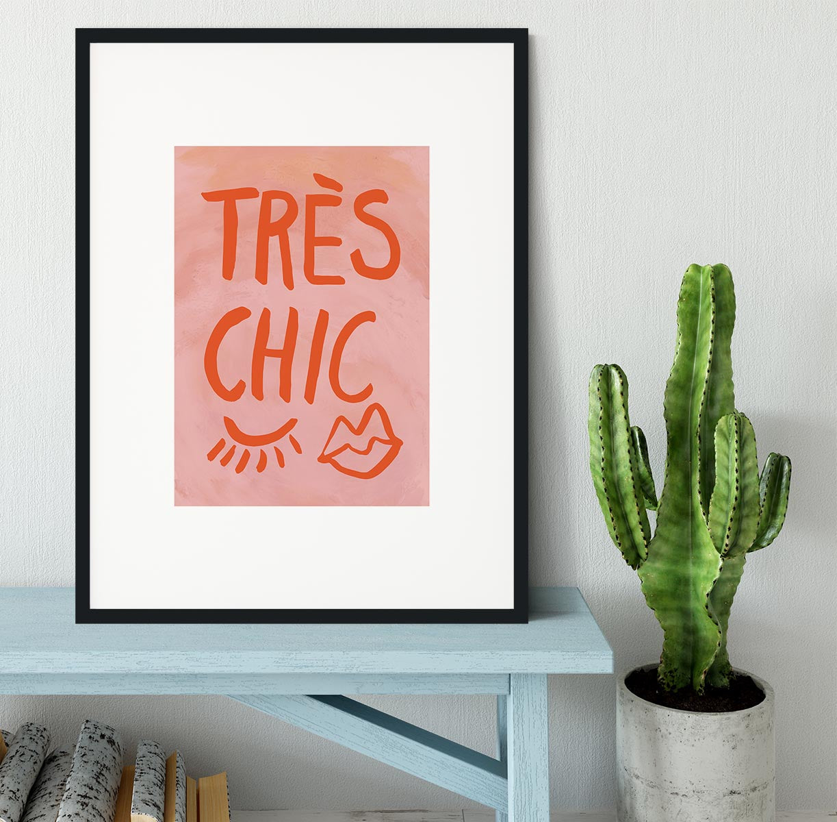 TrAus Chic Pink Frame Framed Print - Canvas Art Rocks - 1