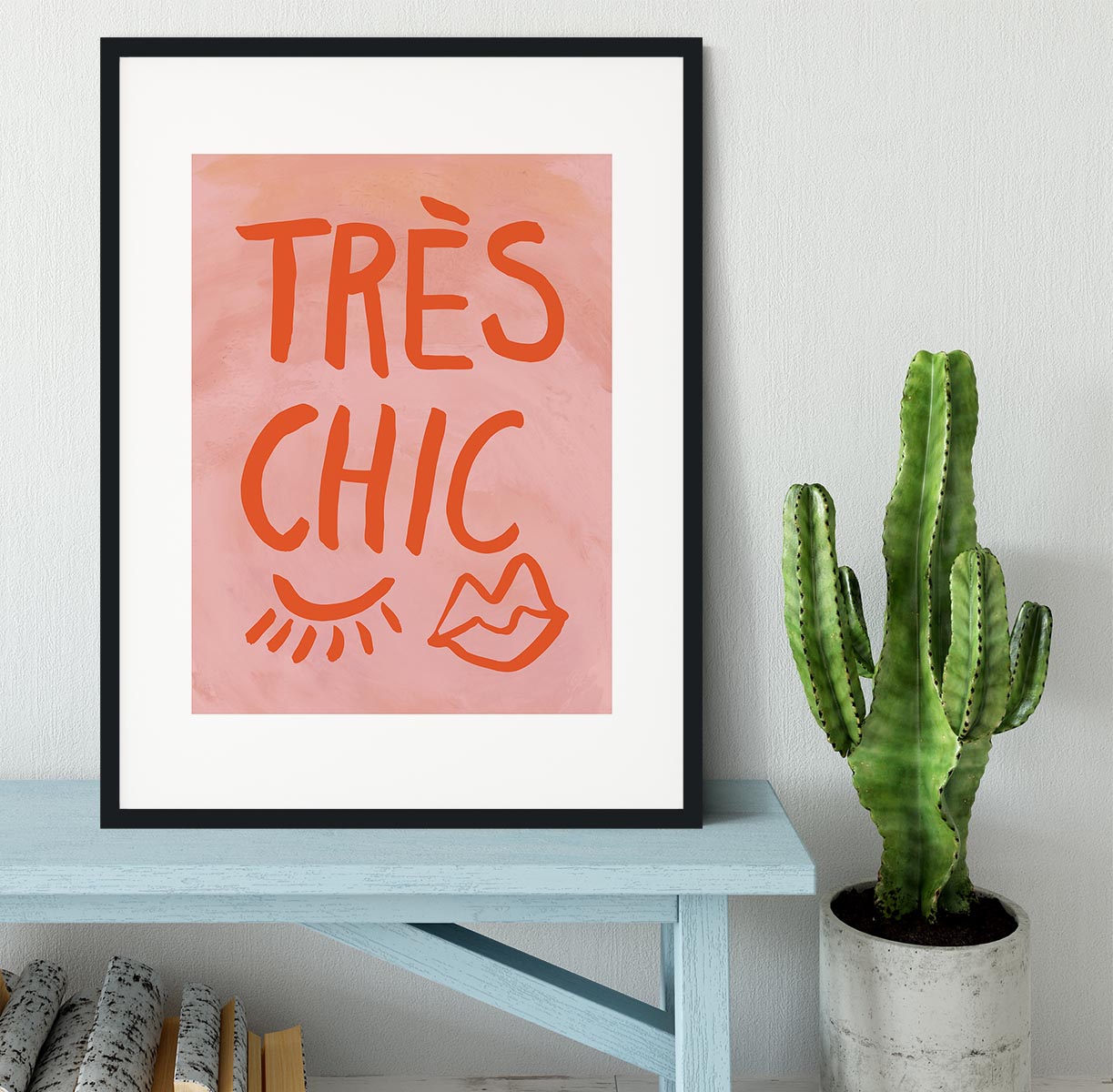 TrAus Chic Pink Frame Framed Print - Canvas Art Rocks - 2