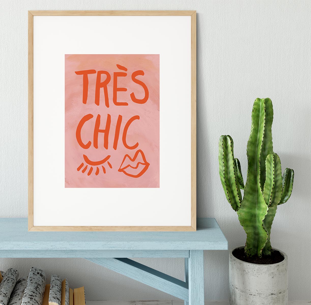 TrAus Chic Pink Frame Framed Print - Canvas Art Rocks - 3