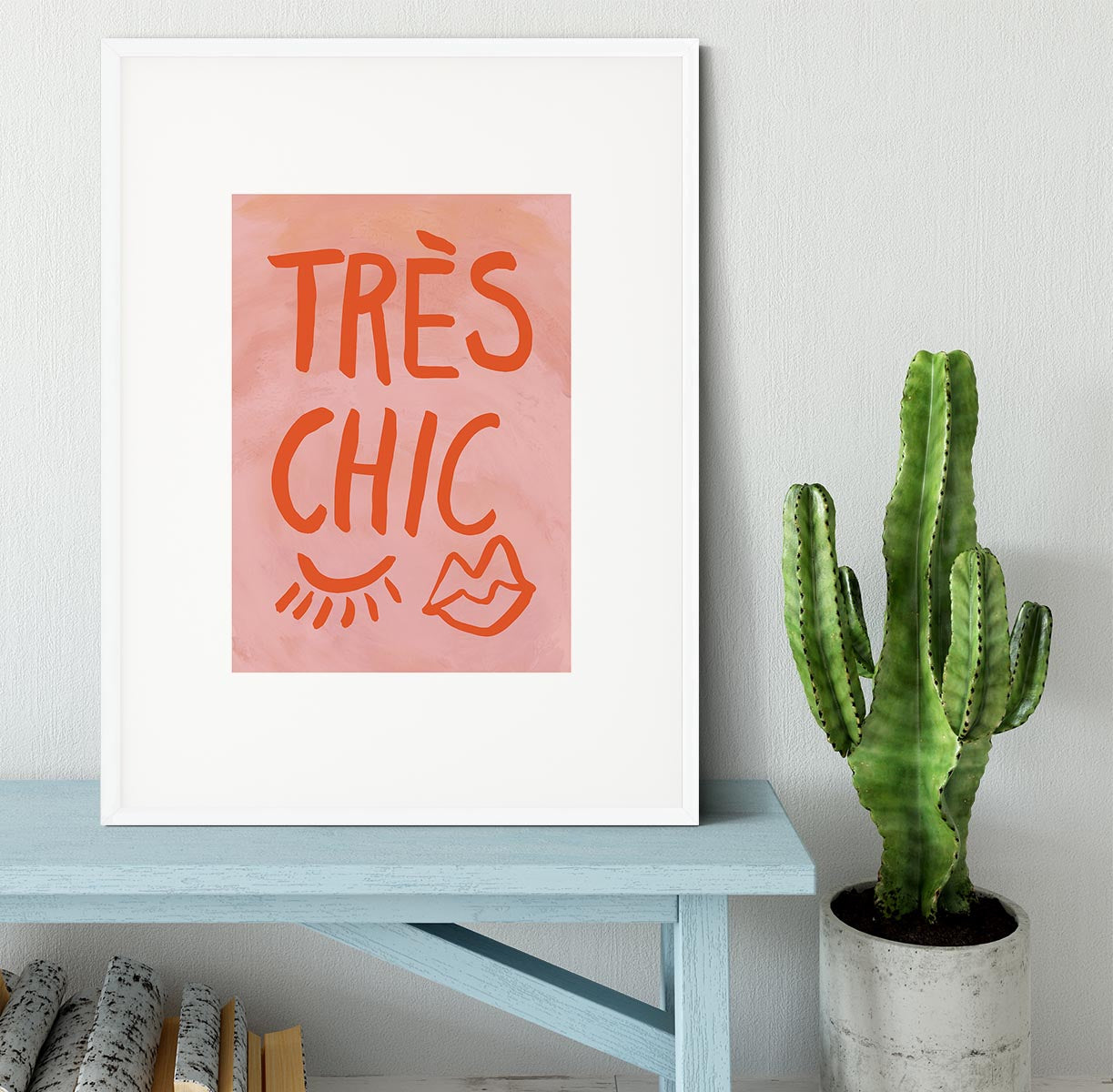TrAus Chic Pink Frame Framed Print - Canvas Art Rocks - 5