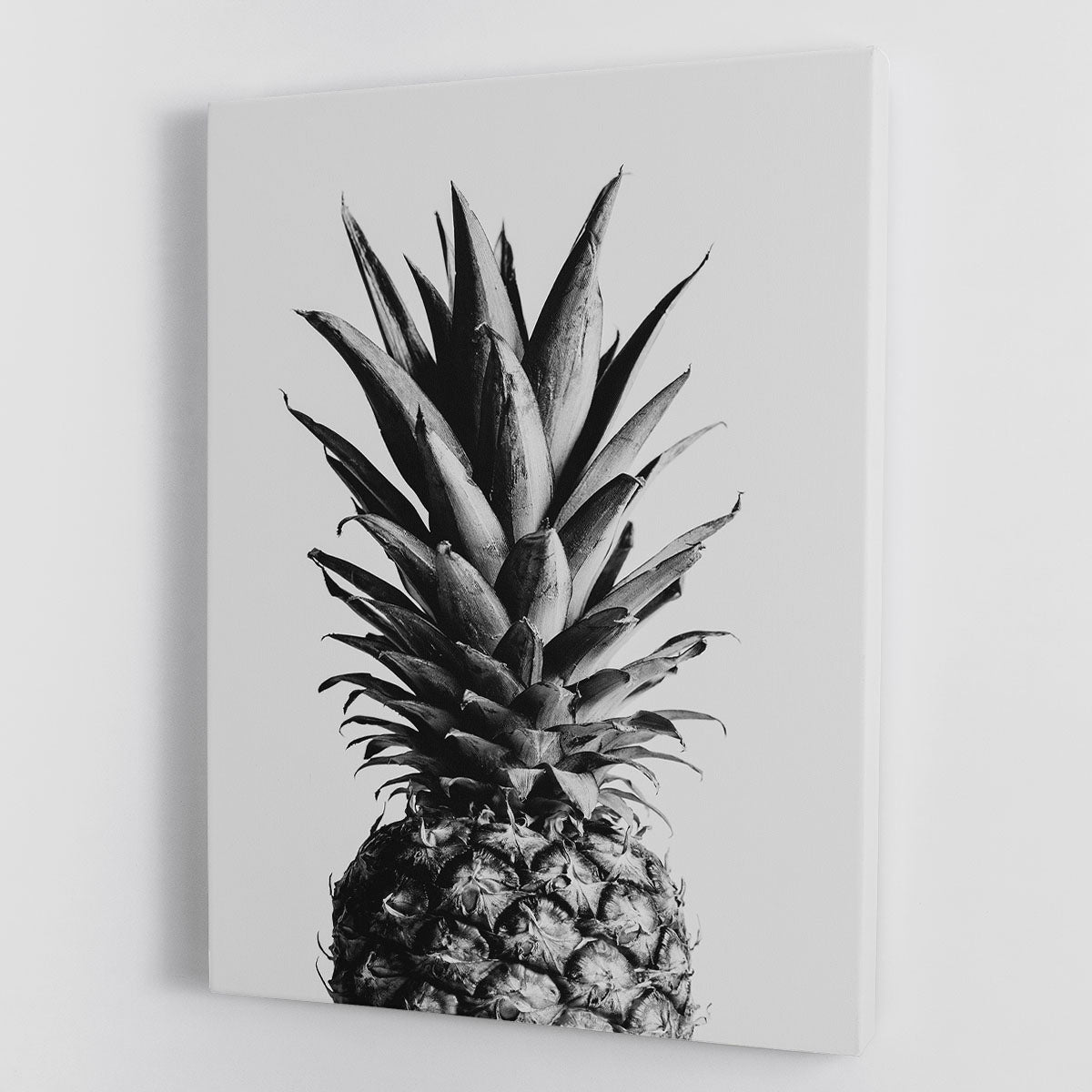 Pineapple Black a White 02 Canvas Print or Poster - Canvas Art Rocks - 1