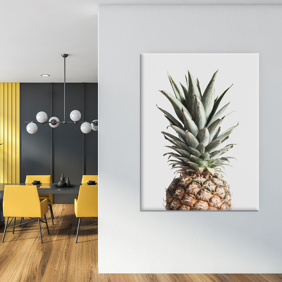 Pineapple Natural Canvas Print or Poster - Canvas Art Rocks - 4