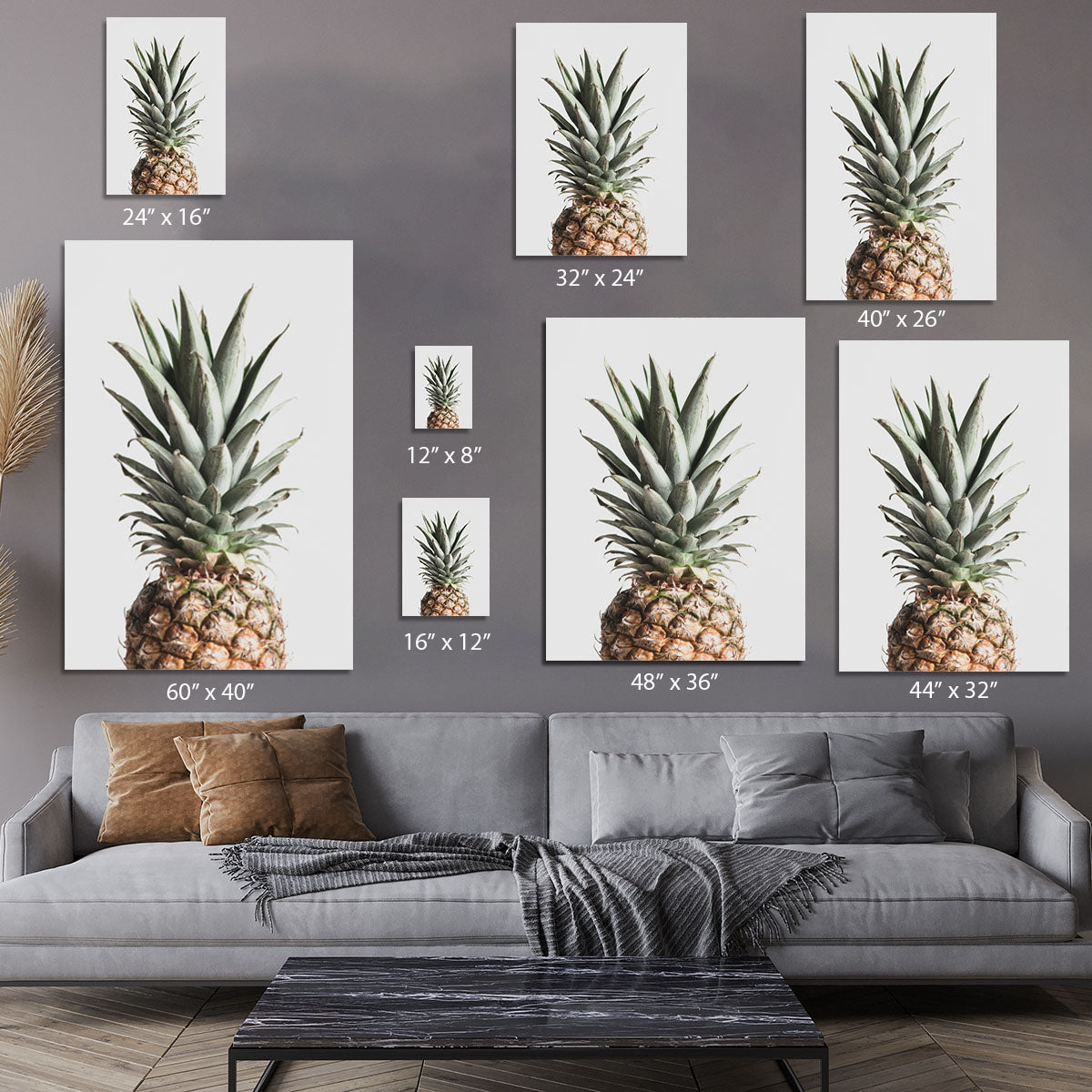 Pineapple Natural Canvas Print or Poster - Canvas Art Rocks - 7
