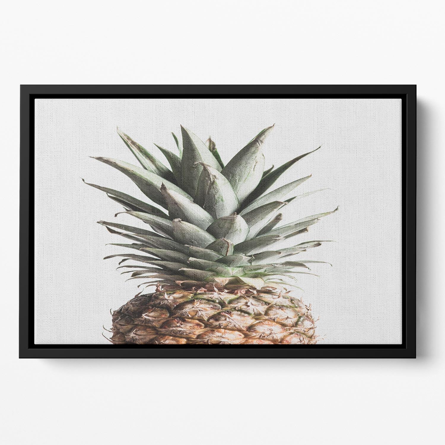 Pineapple Natural Floating Framed Canvas - Canvas Art Rocks - 2