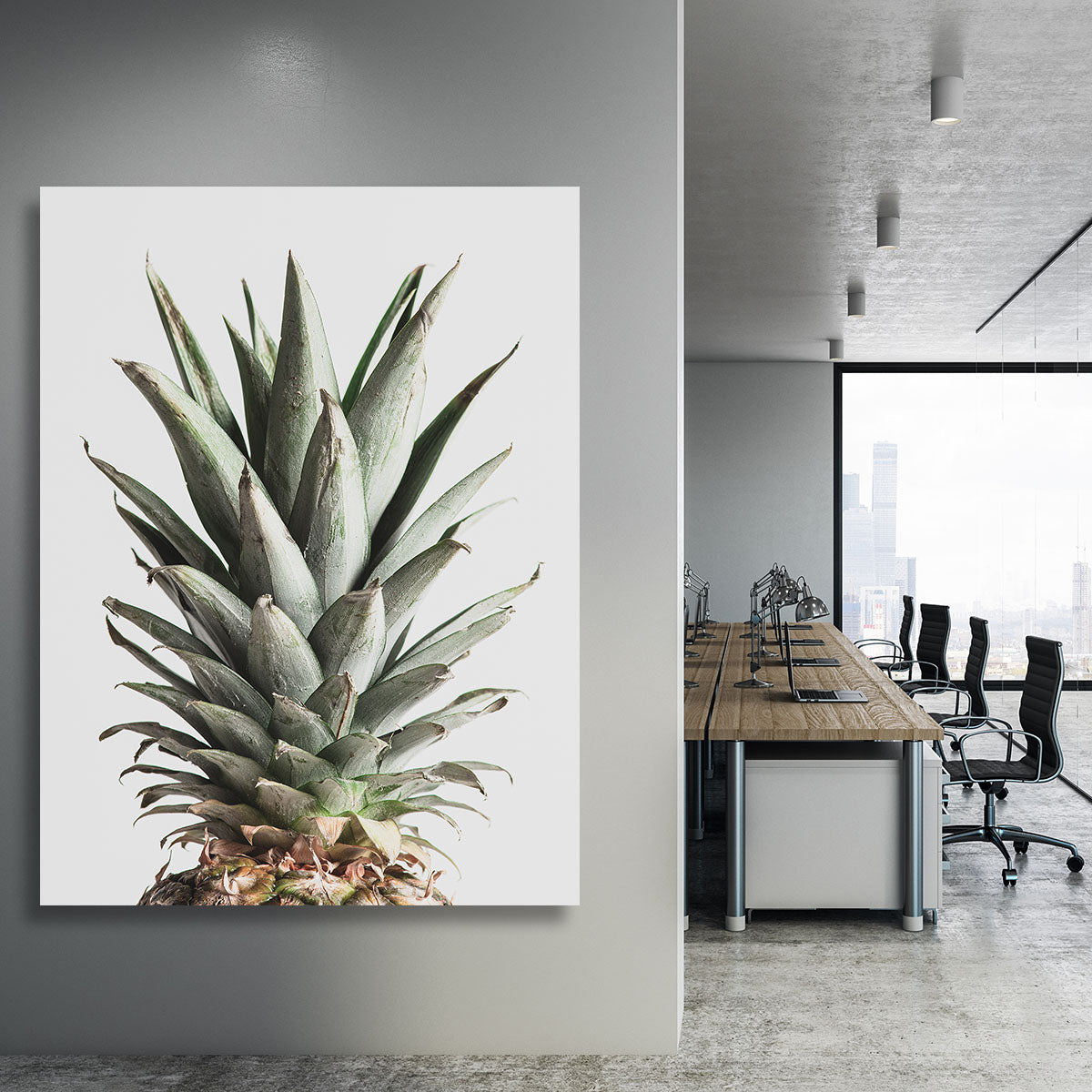 Pineapple Natural 02 Canvas Print or Poster - Canvas Art Rocks - 3