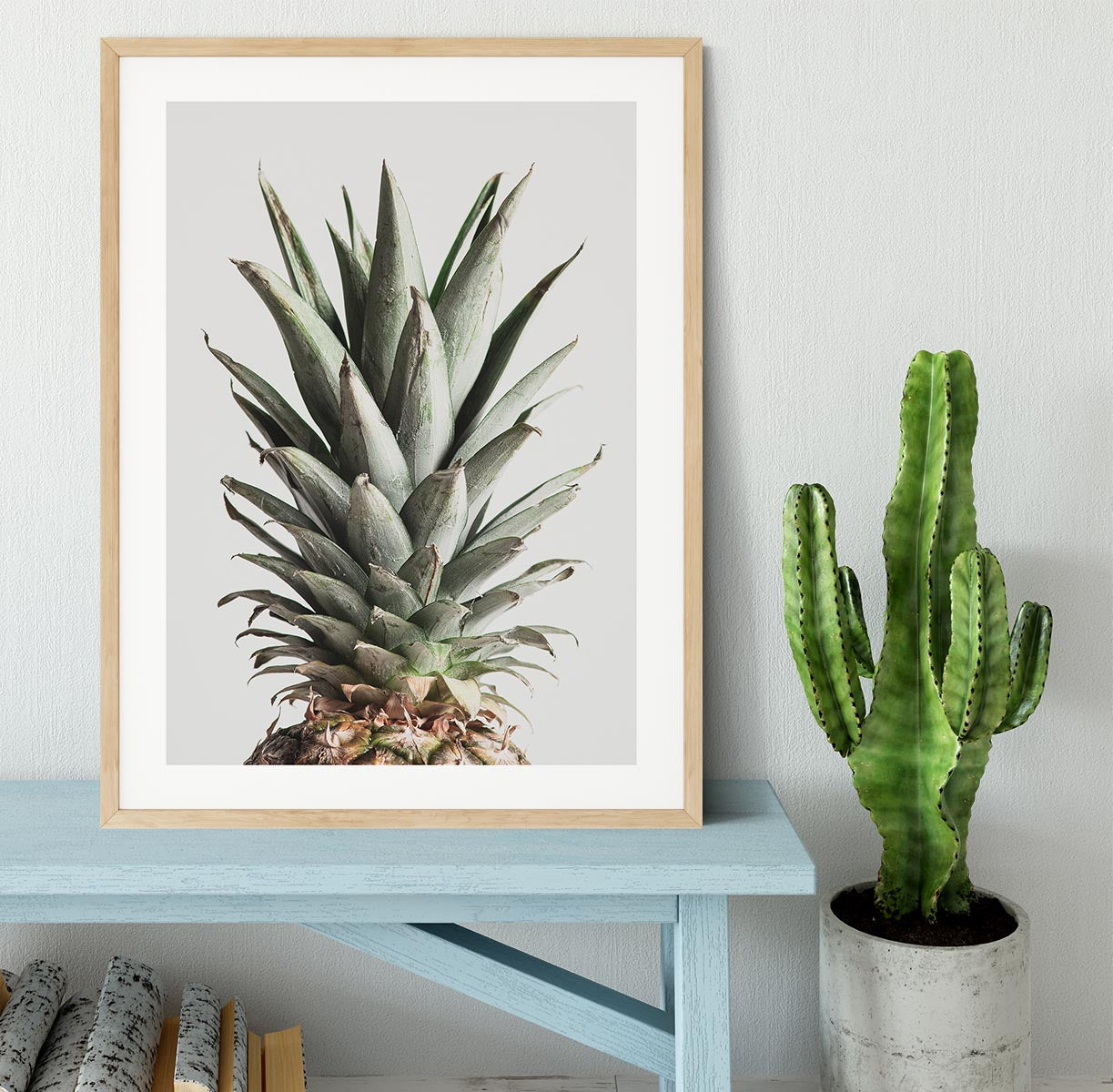 Pineapple Natural 02 Framed Print - Canvas Art Rocks - 3