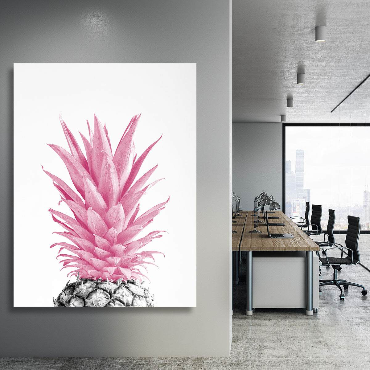 Pinapple Pink 03 Canvas Print or Poster - Canvas Art Rocks - 3