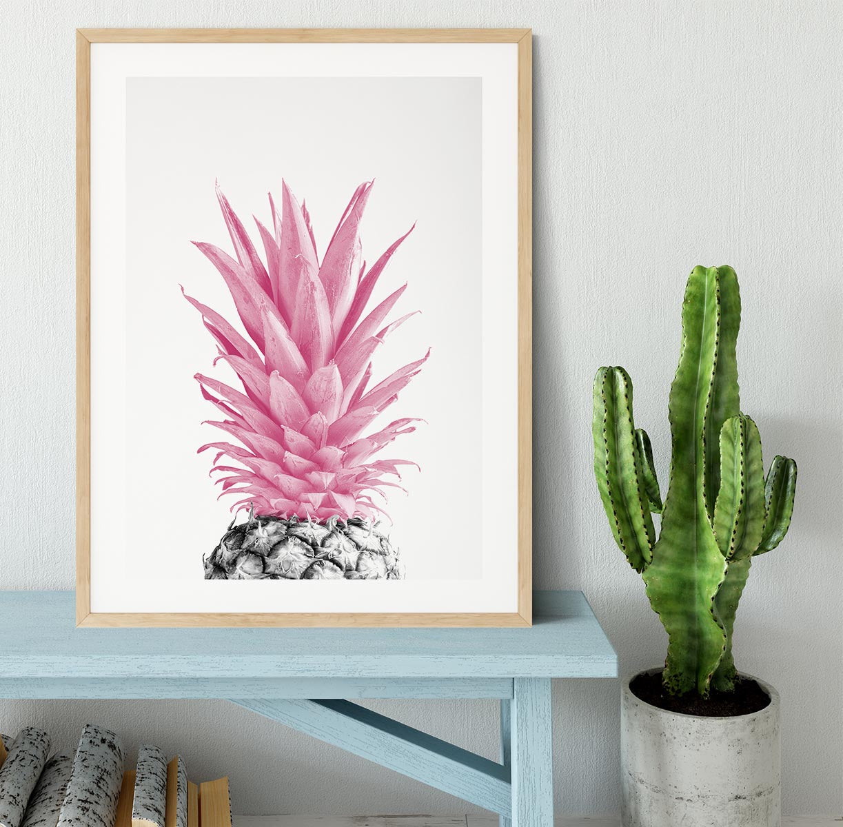 Pinapple Pink 03 Framed Print - Canvas Art Rocks - 3