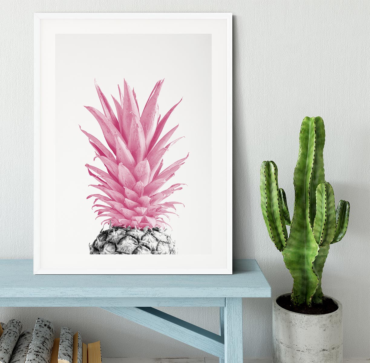 Pinapple Pink 03 Framed Print - Canvas Art Rocks - 5