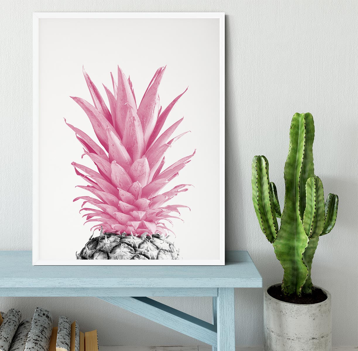 Pinapple Pink 03 Framed Print - Canvas Art Rocks -6