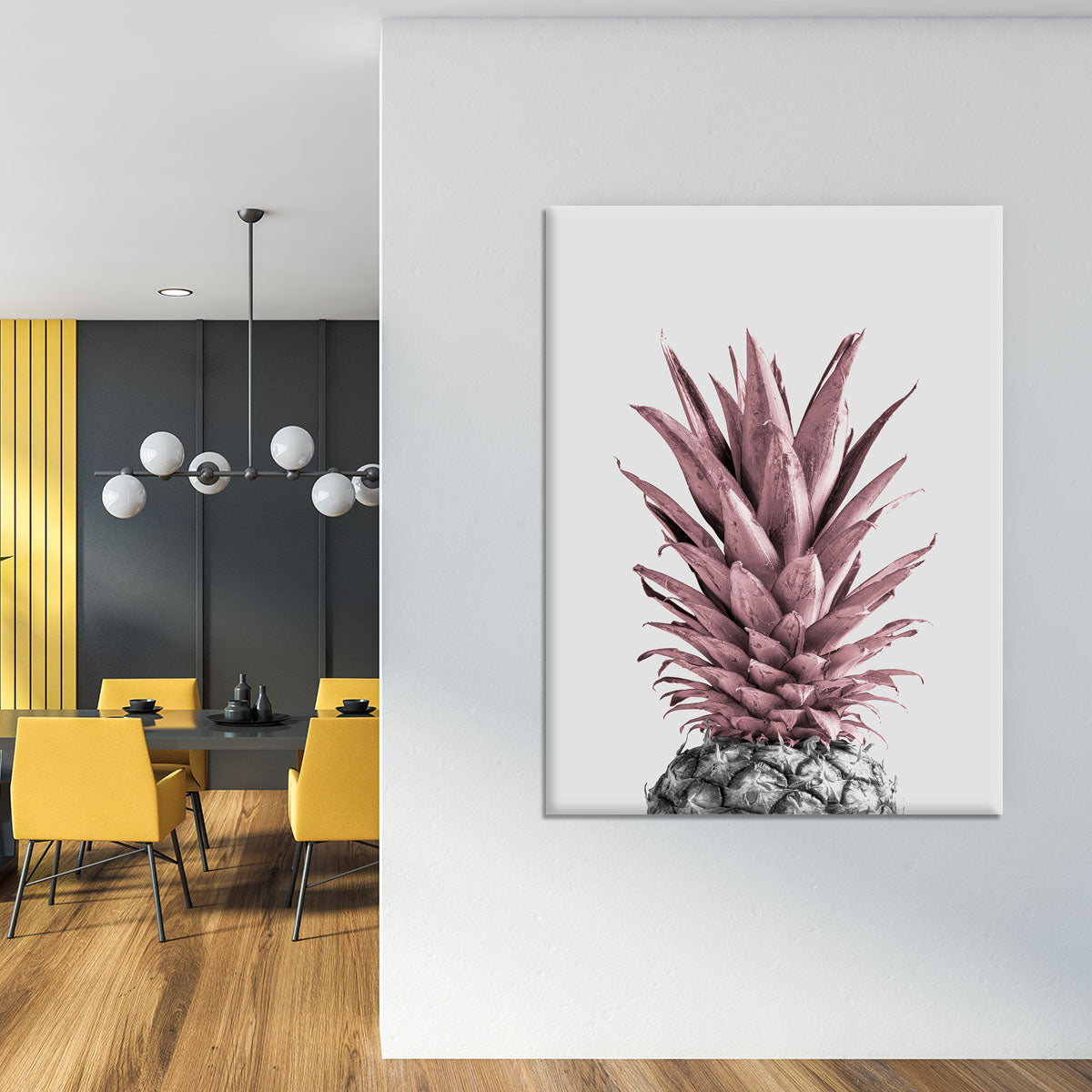 Pineapple Pink 04 Canvas Print or Poster - Canvas Art Rocks - 4