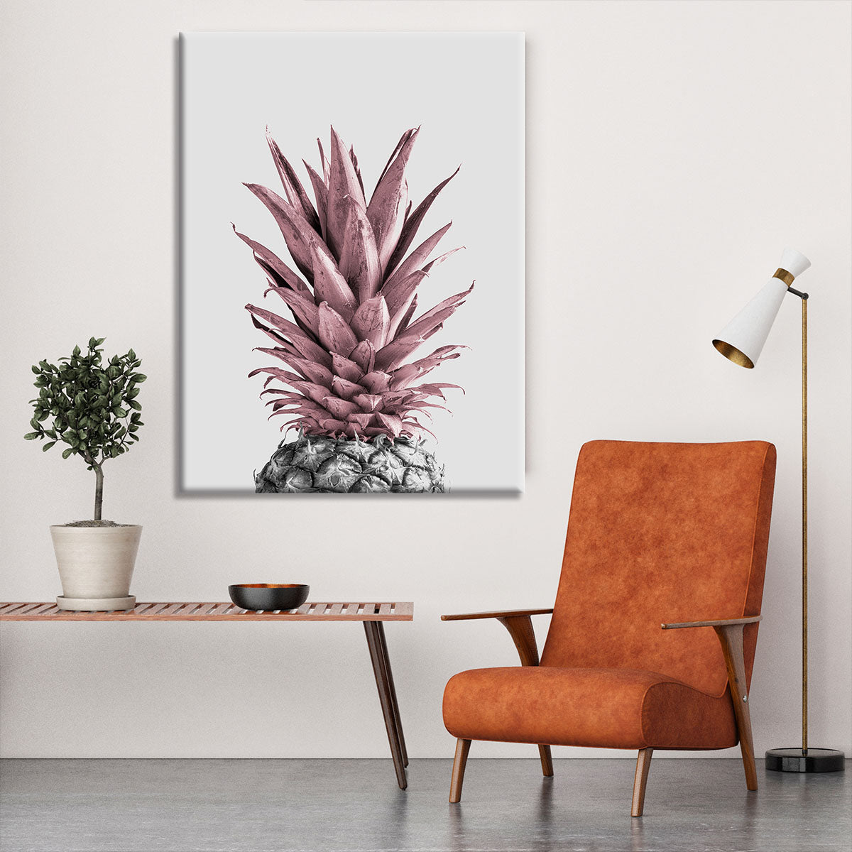 Pineapple Pink 04 Canvas Print or Poster - Canvas Art Rocks - 6