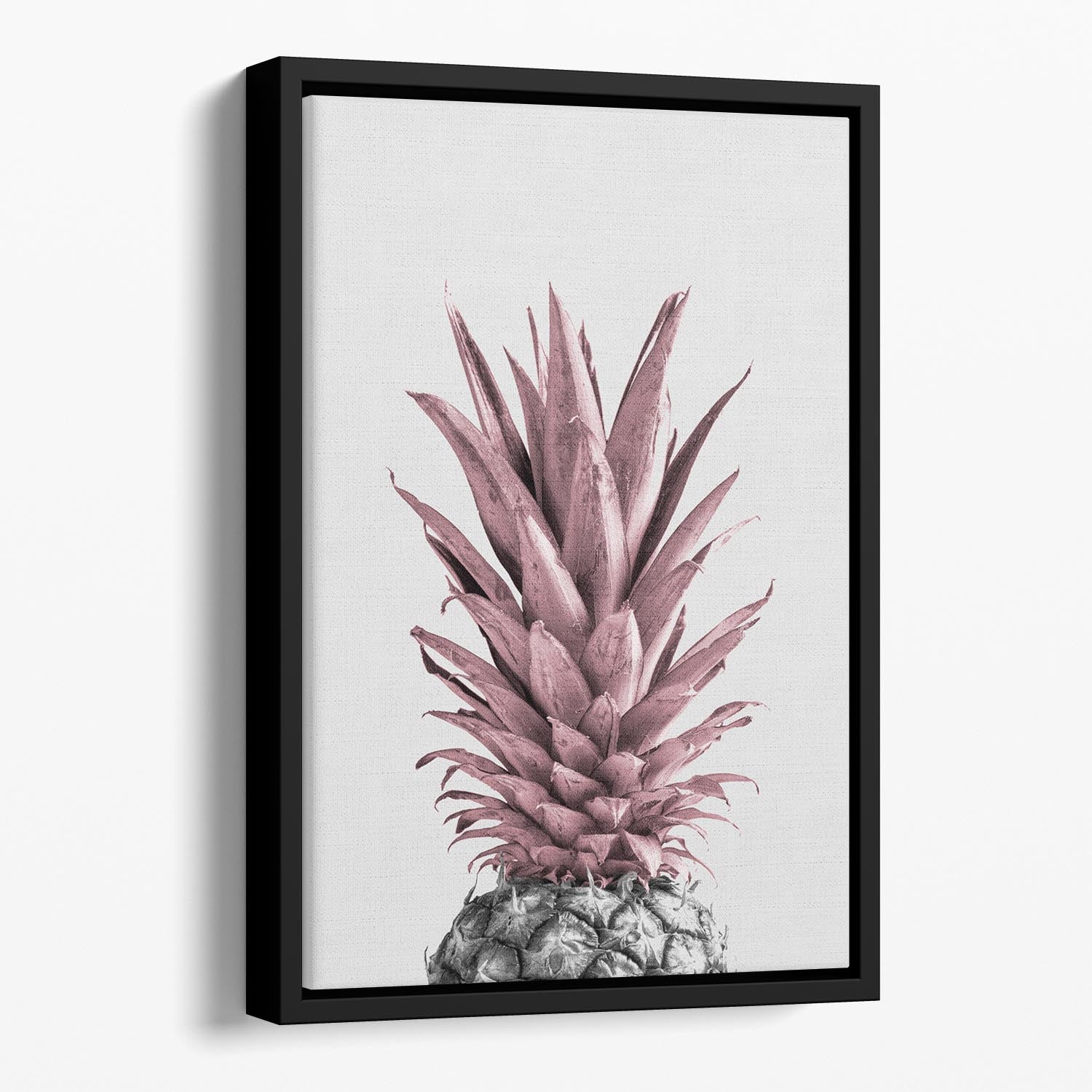 Pineapple Pink 04 Floating Framed Canvas - Canvas Art Rocks - 1