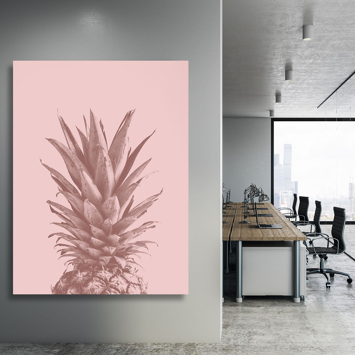 Pinapple Pink 05 Canvas Print or Poster - Canvas Art Rocks - 3