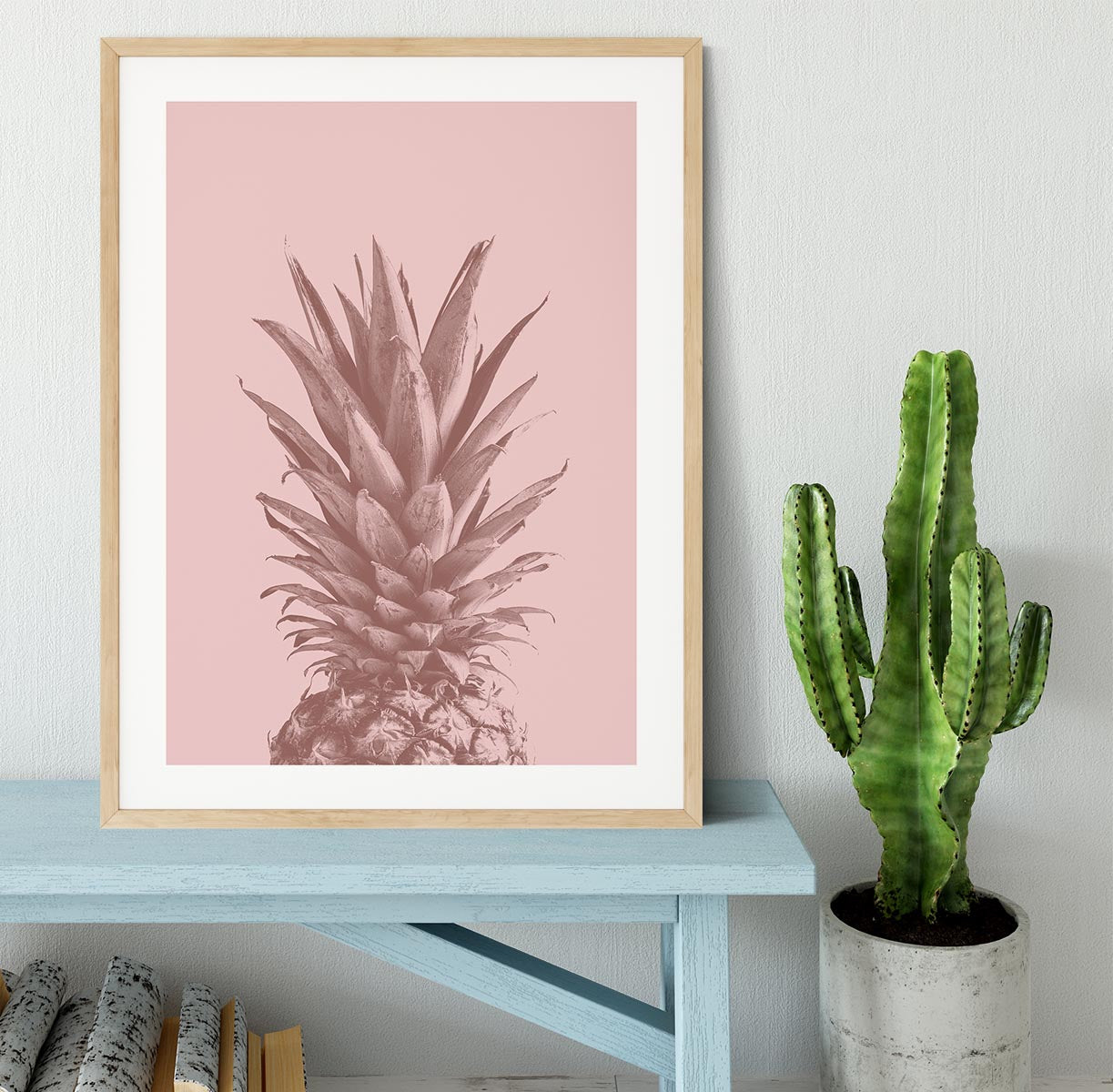 Pinapple Pink 05 Framed Print - Canvas Art Rocks - 3