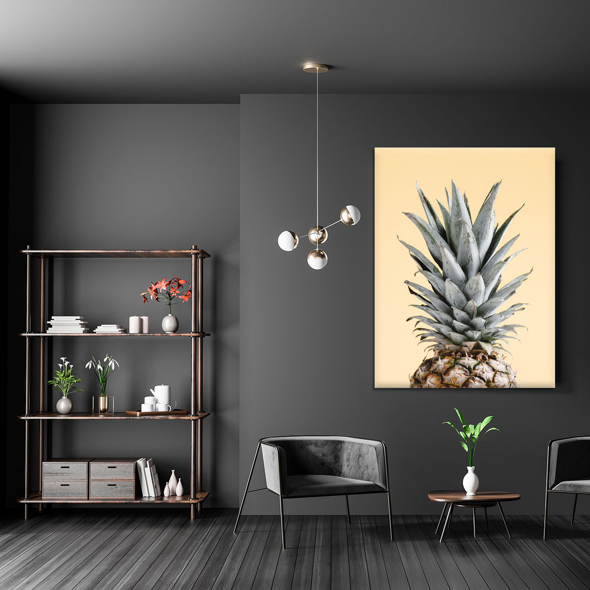 Pineapple Yellow 04 Canvas Print or Poster - Canvas Art Rocks - 5