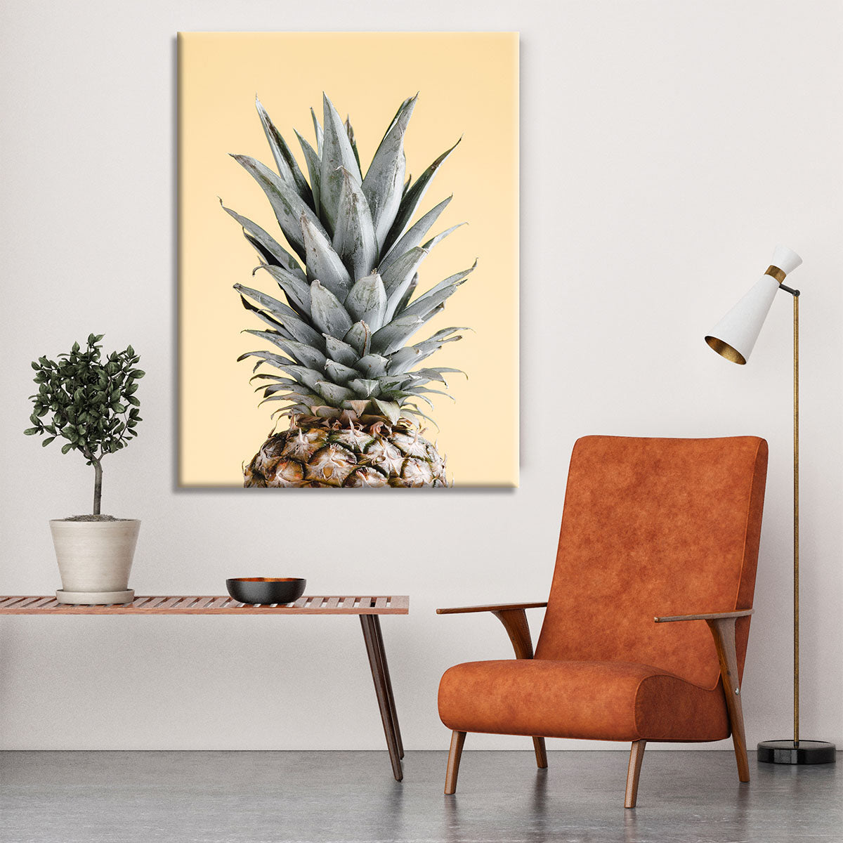 Pineapple Yellow 04 Canvas Print or Poster - Canvas Art Rocks - 6