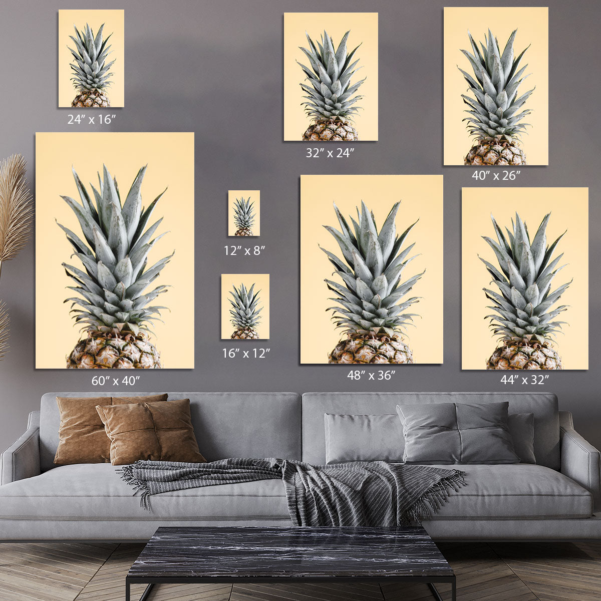 Pineapple Yellow 04 Canvas Print or Poster - Canvas Art Rocks - 7
