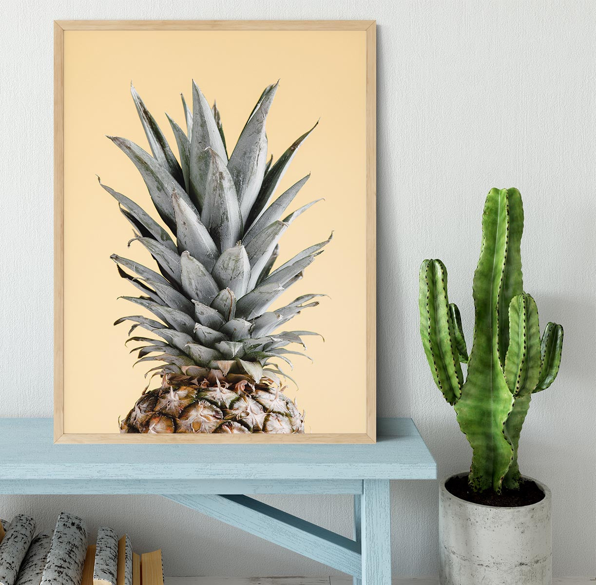 Pineapple Yellow 04 Framed Print - Canvas Art Rocks - 4