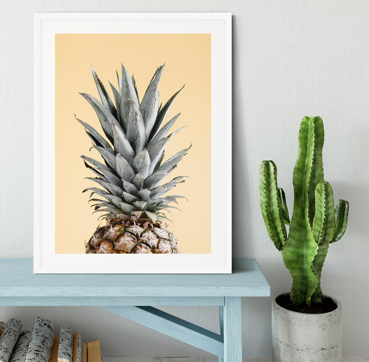 Pineapple Yellow 04 Framed Print - Canvas Art Rocks - 5