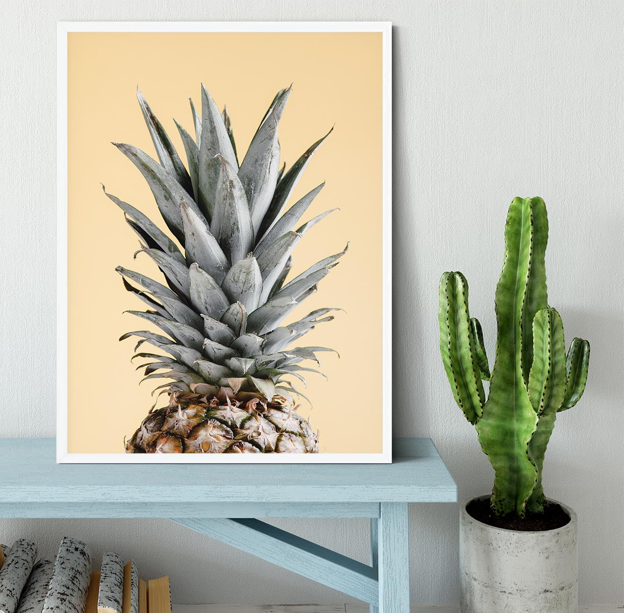 Pineapple Yellow 04 Framed Print - Canvas Art Rocks -6
