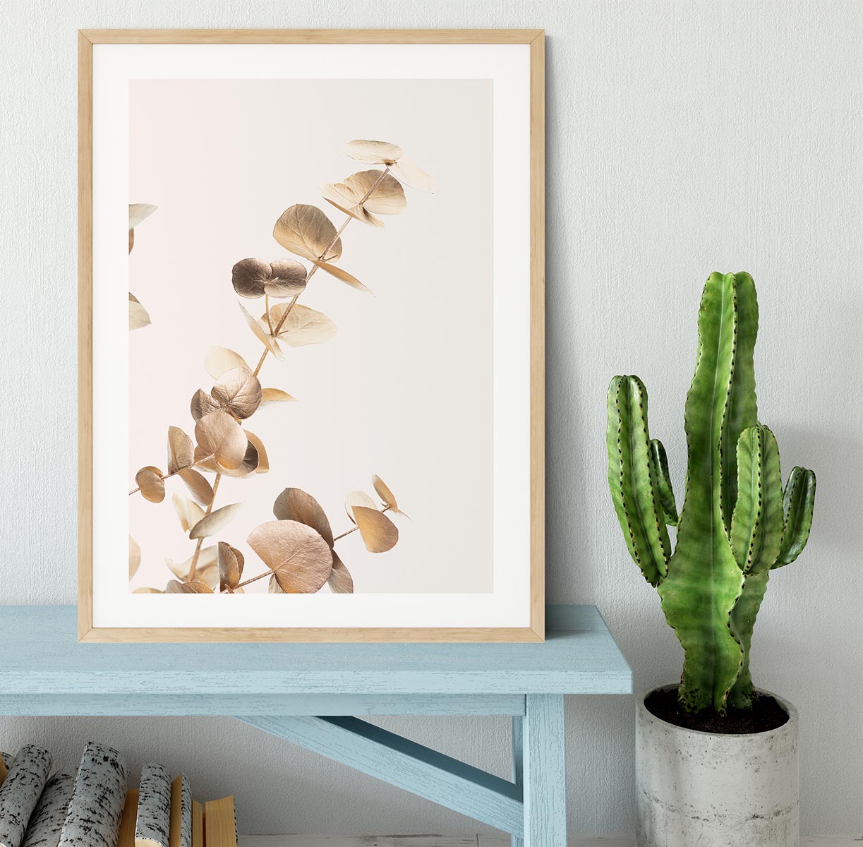 Eucalyptus Gold No 03 Framed Print - Canvas Art Rocks - 3