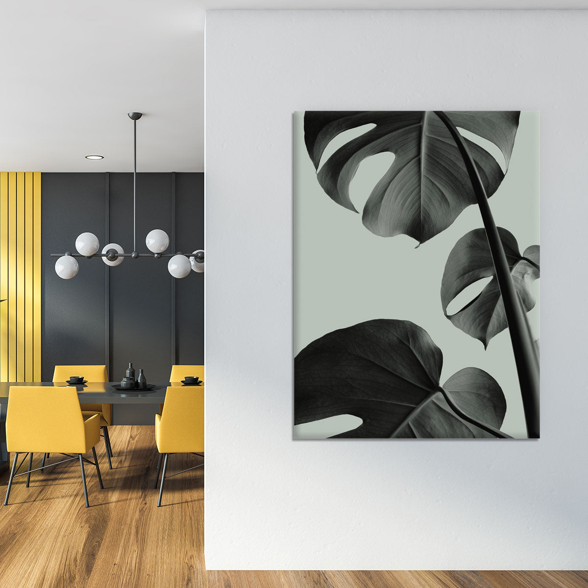 Monstera Teal 03 Canvas Print or Poster - Canvas Art Rocks - 4