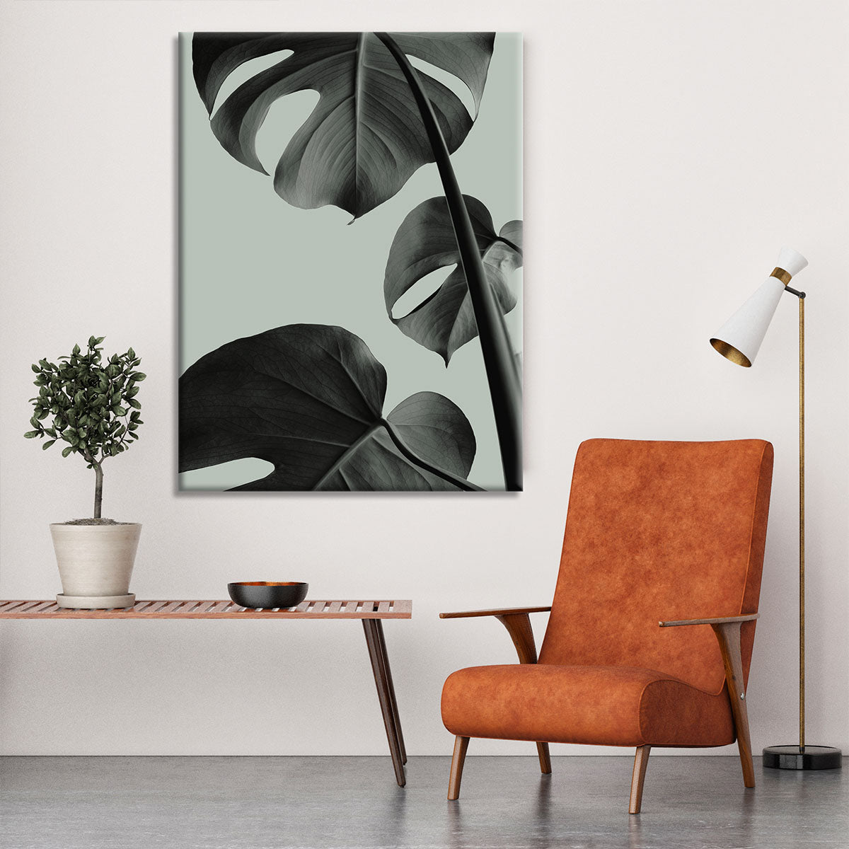 Monstera Teal 03 Canvas Print or Poster - Canvas Art Rocks - 6
