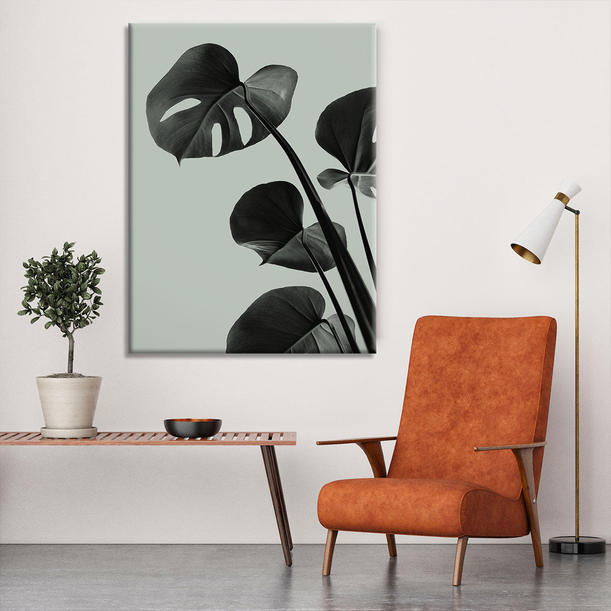 Monstera Teal 04 Canvas Print or Poster - Canvas Art Rocks - 6