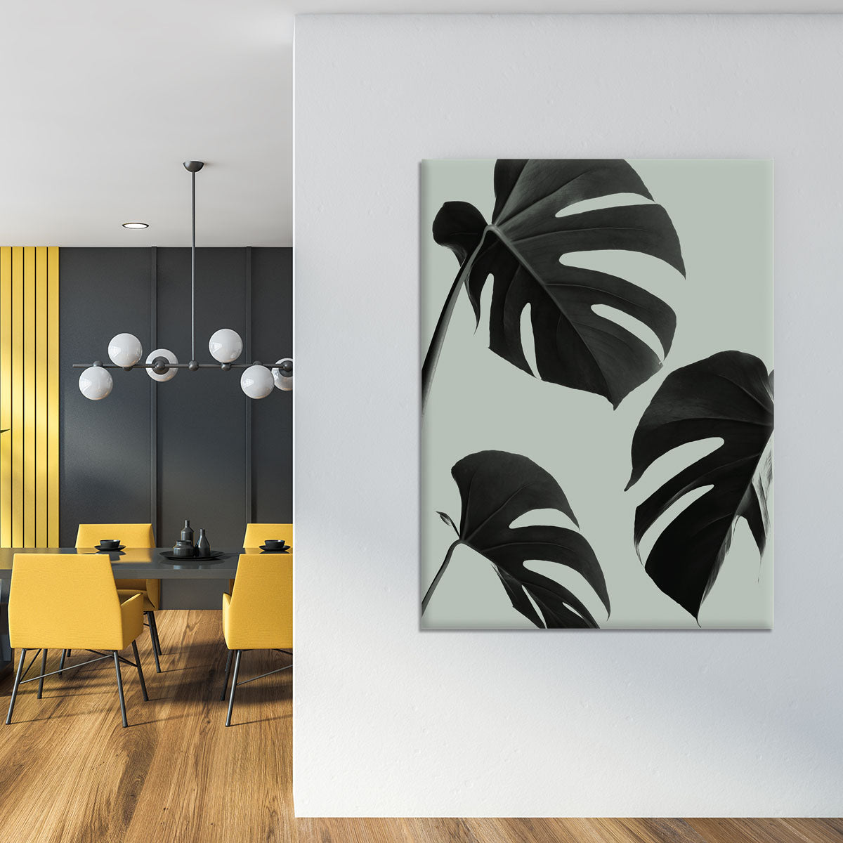 Monstera Teal 05 Canvas Print or Poster - Canvas Art Rocks - 4