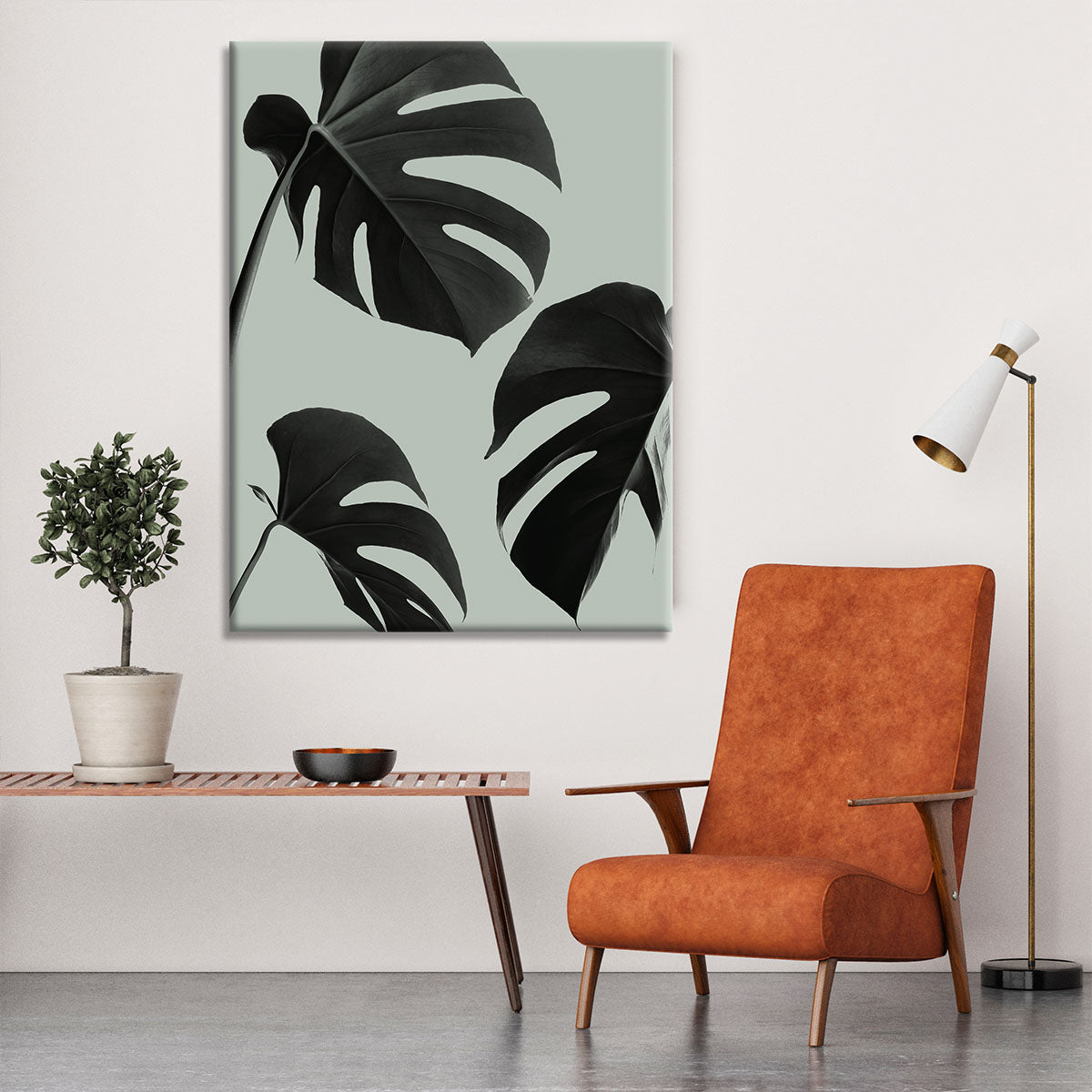 Monstera Teal 05 Canvas Print or Poster - Canvas Art Rocks - 6