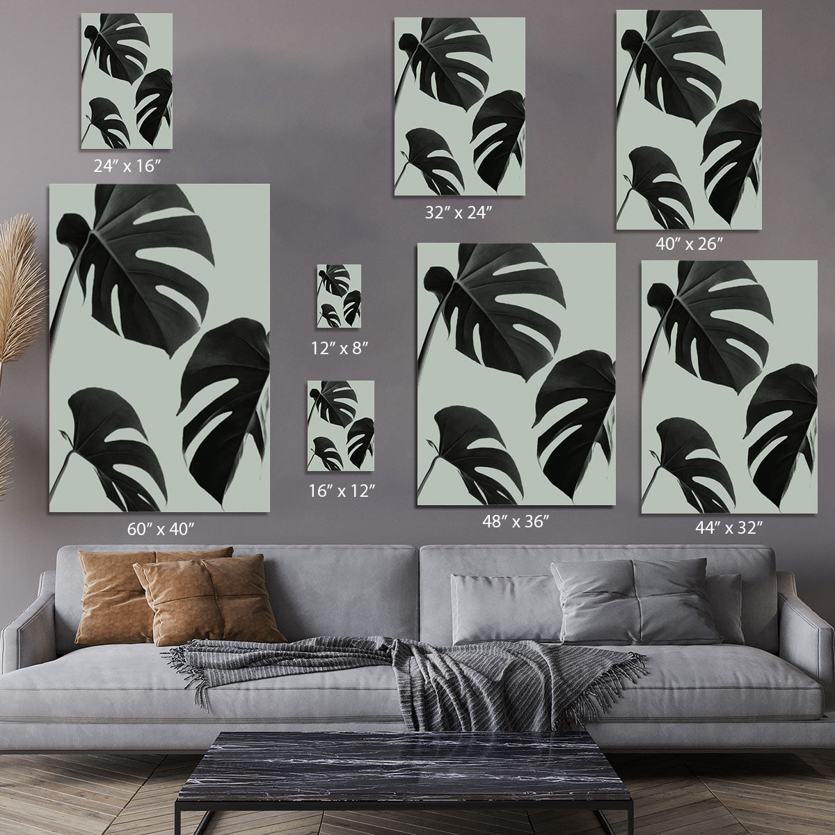 Monstera Teal 05 Canvas Print or Poster - Canvas Art Rocks - 7