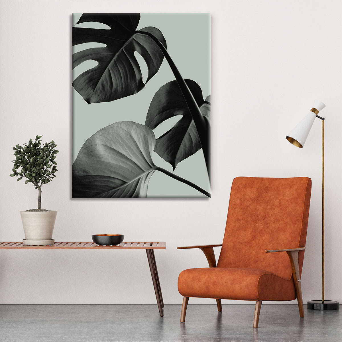 Monstera Teal 07 Canvas Print or Poster - Canvas Art Rocks - 6