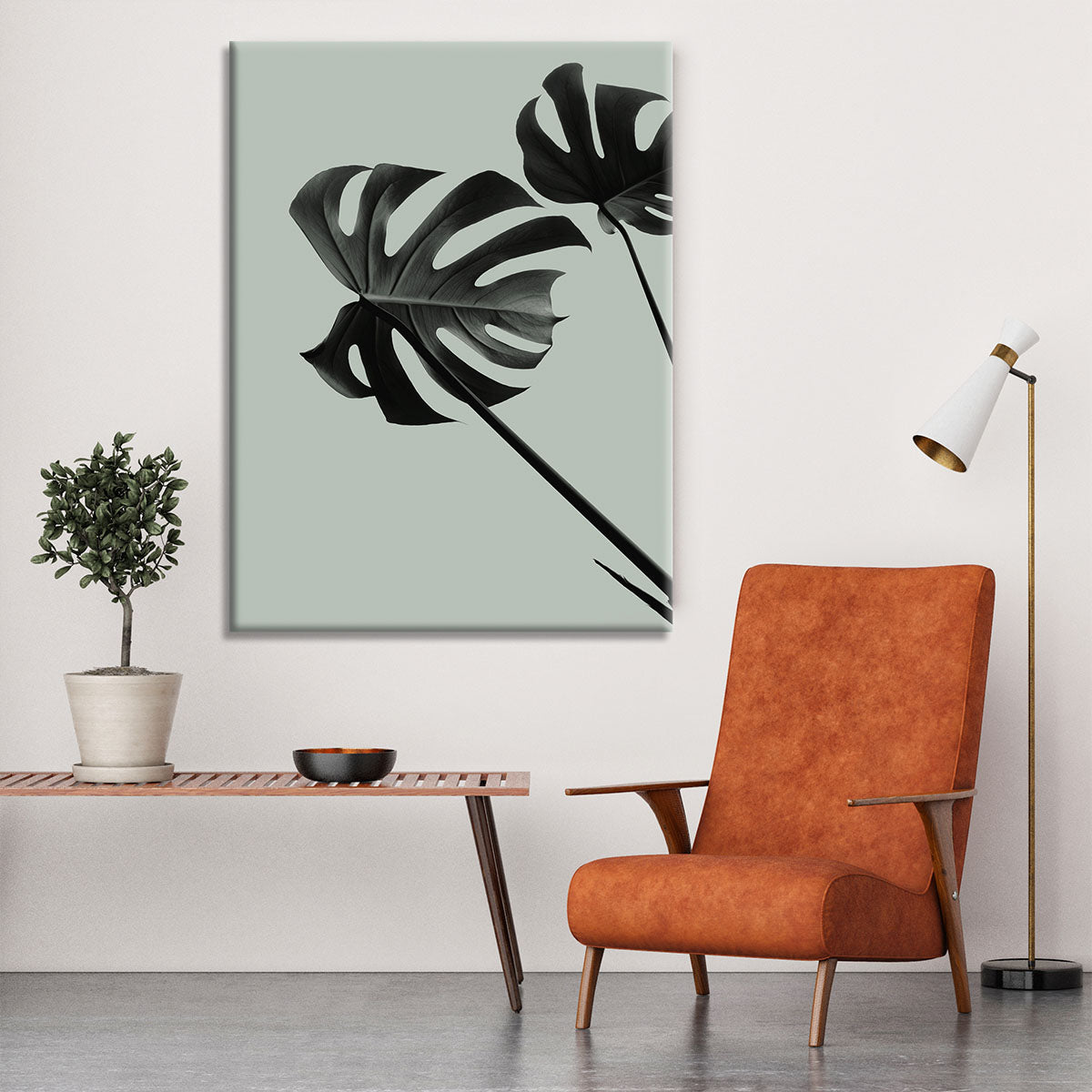 Monstera Teal 09 Canvas Print or Poster - Canvas Art Rocks - 6