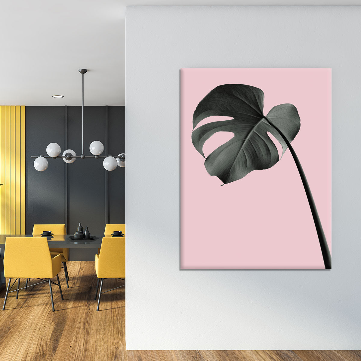Monstera Pink No 02 Canvas Print or Poster - Canvas Art Rocks - 4