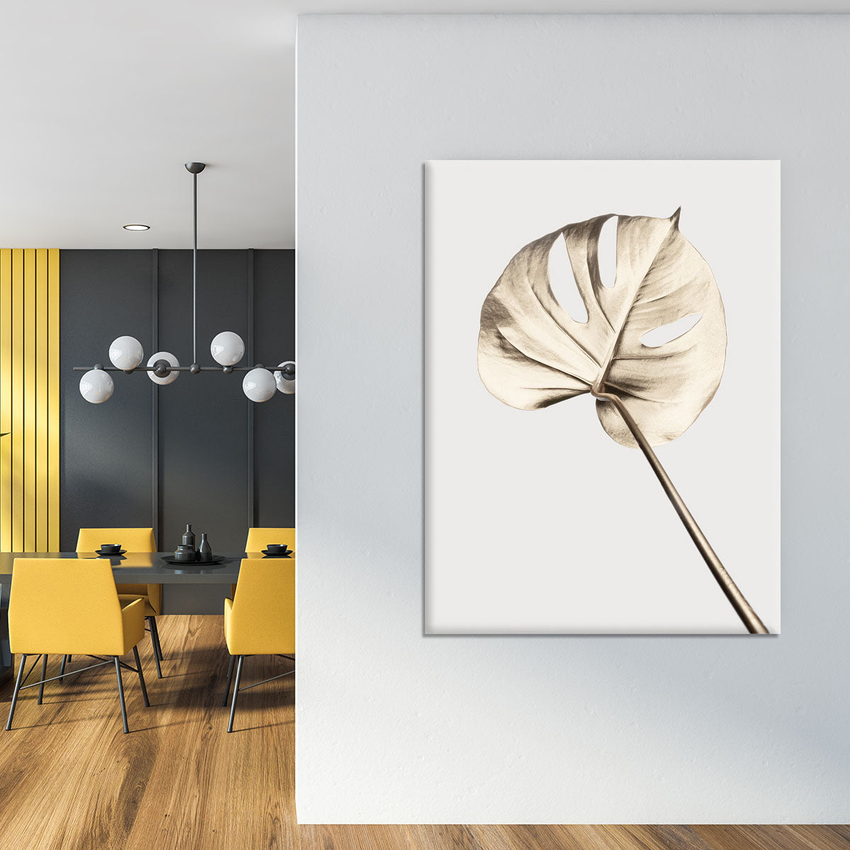 Monstera Gold 05 Canvas Print or Poster - Canvas Art Rocks - 4