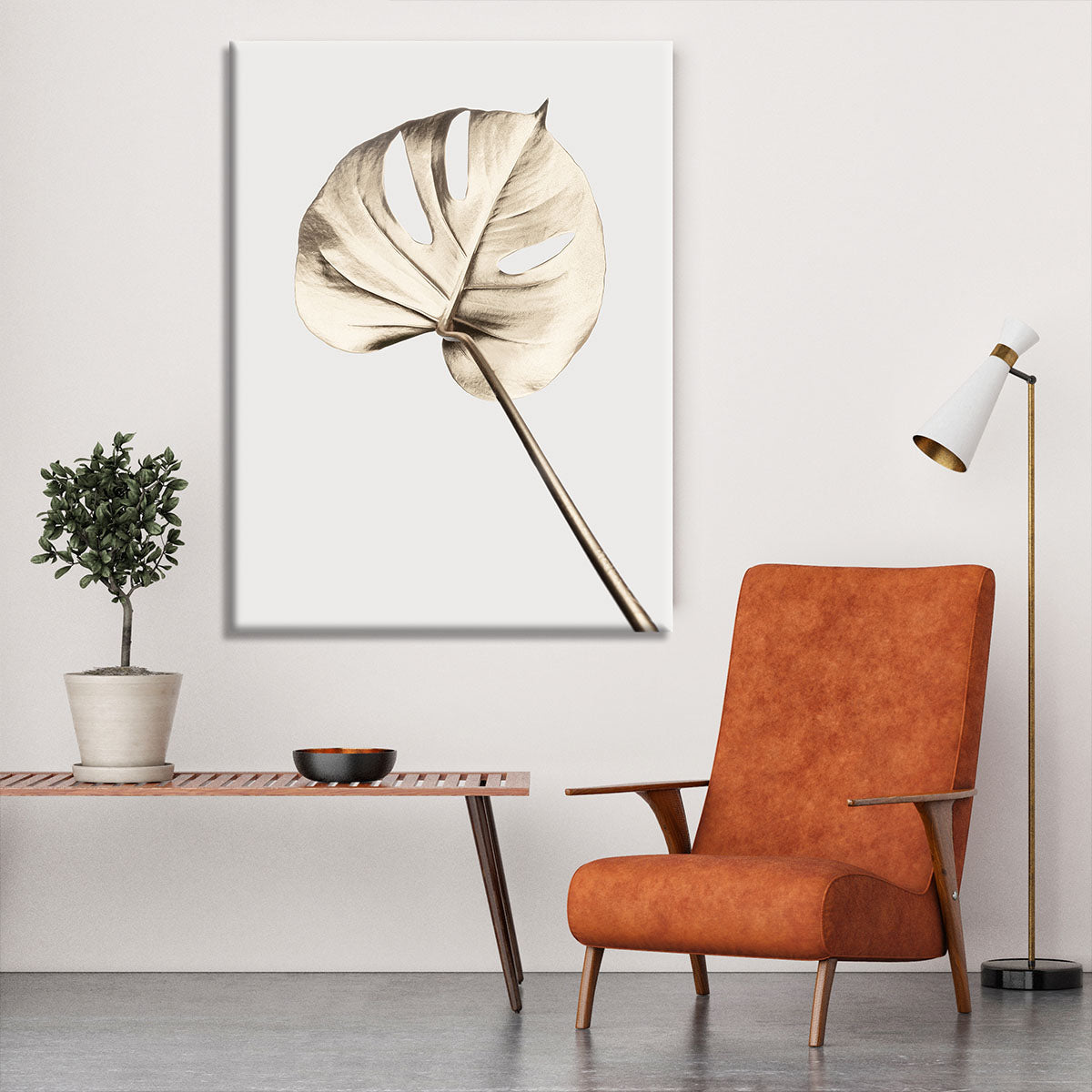 Monstera Gold 05 Canvas Print or Poster - Canvas Art Rocks - 6